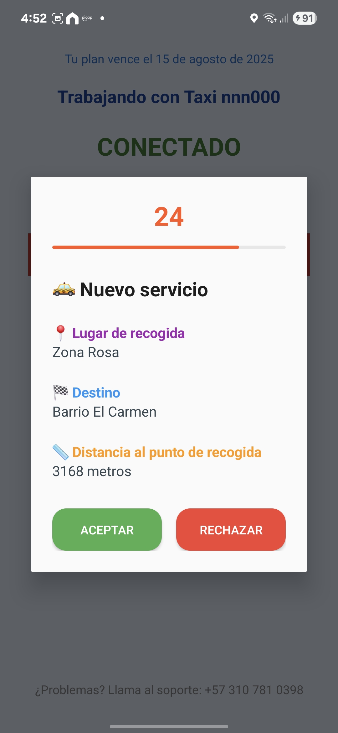 Nuevo servicio